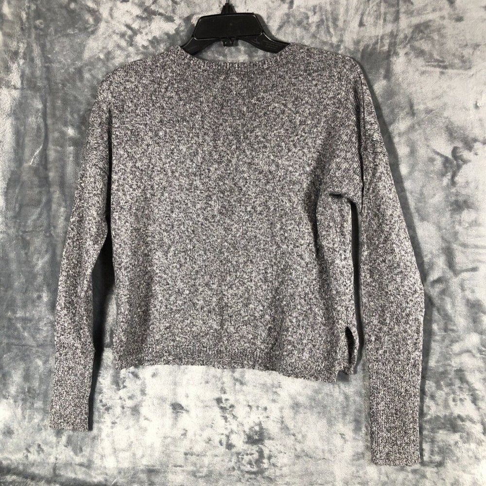 Hollister Woman’s Sweater Baby Leopard Grey Long Sleeve Pullover Size Medium - Picture 8 of 11